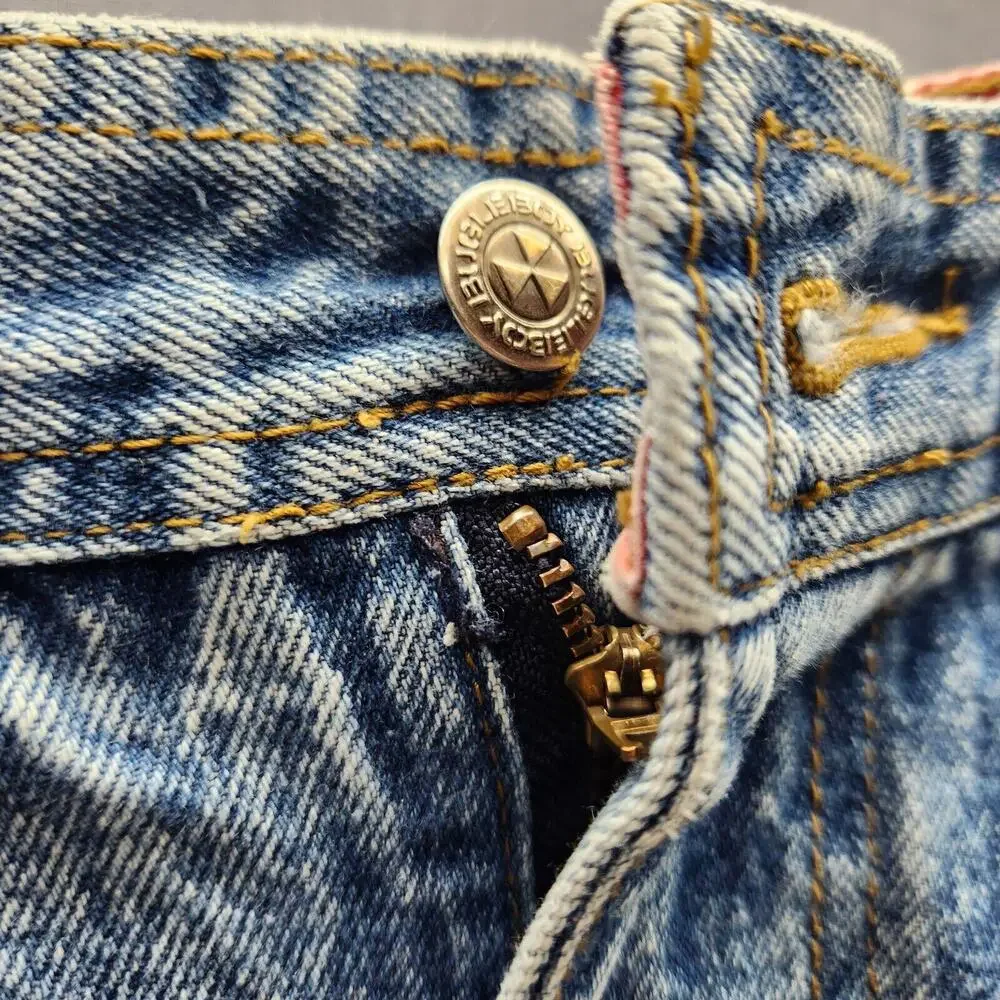 Vintage Rare Bugle Boy Toxic Alert Acid Washed Jeans Size‎ 30x32